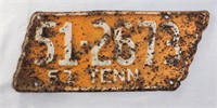 Orange1951 TN license plate