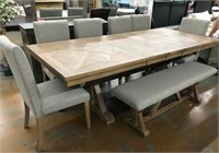 Living Spaces 8 pc Dining Set