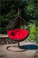 Elegant Living Hanging Chair in RED