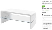 High Gloss Contemporary Coffee Table