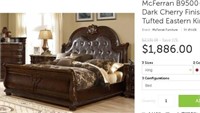 Luxury Tufted Eastern King Sleigh Bed