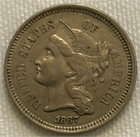 1867 Nickel Three-Cent Piece