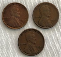 1924-P, 1924-D & 1924-S Lincoln Cents