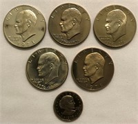 (5) Eisenhower & (1) SBA Dollar