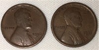 1910-S & 1911-S Lincoln Cents