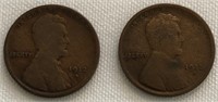 1912-S & 1913-S Lincoln Cents