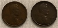 (2) 1909-P VDB Lincoln Cents