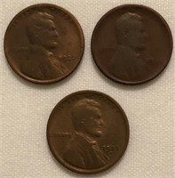 (2) 1922-D & (1) 1923-S Lincoln Cents