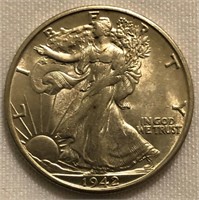 1942-S Walking Liberty Half-Dollar