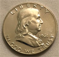 1961-P Proof Franklin Half-Dollar