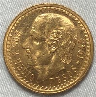 1945 2.5 Peso Gold Coin
