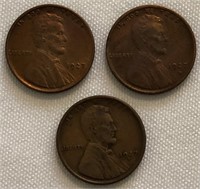 1927-P, 1927-D & 1927-S Lincoln Cents