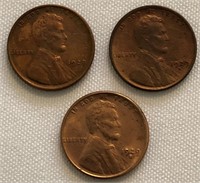 1929-P, 1929-D & 1929-S Lincoln Cents