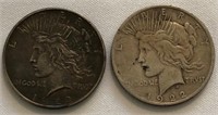 1922-D & 1922-S Peace Dollars