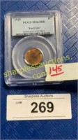 PCGS MS63RB END COIN