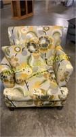 Yellow floral chair
