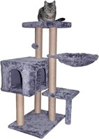 WIKI Cat tree with scratching posts Gray, 35.43 "H