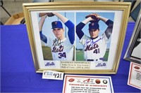 Ryan/Seaver Signed Photo Framed 8x10 Display with