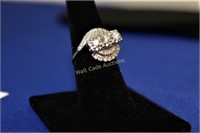 14K  White Gold Diamond Ring - Approx. 75 Pt. TW-