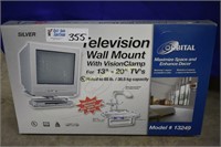 TV Wall Mount With Vision Clamp For 13"-20" TV's