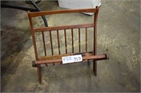 Magazine Rack Wooden Approx.19" Tall