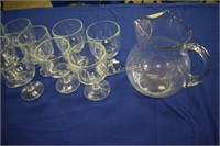 Picture and Goblets lot of 12 Inventory