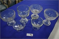 Serving Candy Dishes Glass Lot of 6 Inventory