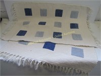 Cotton Rugs *A* (2 Blue & Cream)