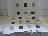 Cotton Rugs *B* (2 Blue & Cream)