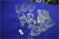Picture and Goblets lot of 10 Inventory 1291-