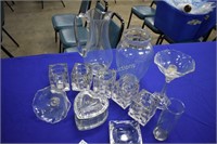 Glass Candle holders and Glass Decor Inventory