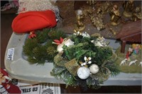Christmas Lot - Vintage Items and Tree Skirt