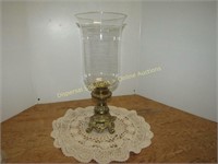 Beautiful Brass & Glass Candle/Ornament Holder