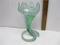 Swirl Art Glass Vase