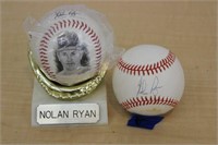 SELECTION OF NOLAN RYAN COLLECTOR BASEBALLS