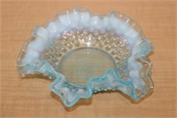 RUFFLED EDGE OPALESCENT CANDY DISH