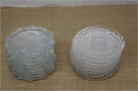 SELECTION OF GLASS COASTERS