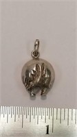Sterling Silver 925 Horse Behind Pendant