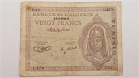 1944 Algeria 20 Francs