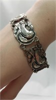 Sterling silver bird bracelet