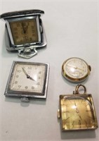 4 miscellaneous vintage  Watches  And clock