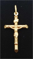 10K Gold crucifix pendant