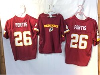 Three Children’s Redskins Jerseys