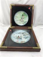 Oriental Plates in Shadowboxes