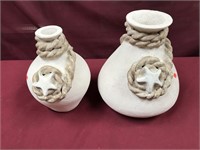 Pottery Vases, Nautical, Textured