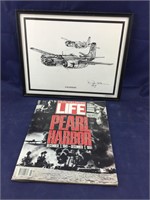 Print of A-26 Invader Planes + LIFE Pearl Harbor