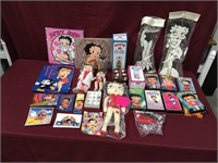 Box of Betty Boop Items