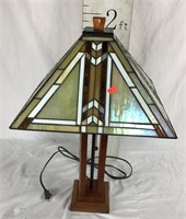 Stained Glass Lamp, Tiffany Style, Mission