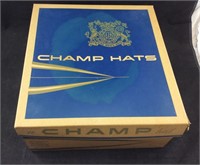 Champ Fedora Style Hat Size 7-3/8 In Box