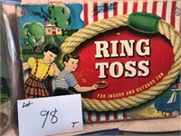 Vintage Ring Toss Game in Box and Comic Books